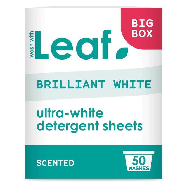 Wash With Leaf Brilliant White 50 Sheets, 50 Per Pack