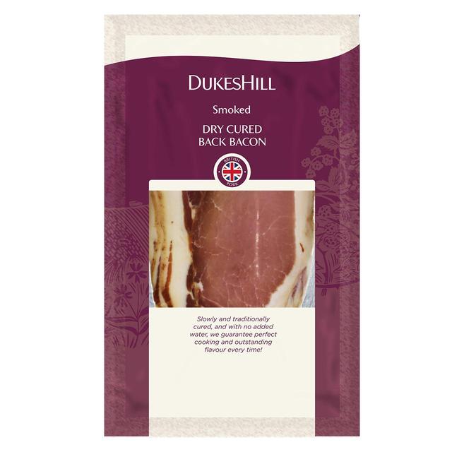 DukesHill British Outdoor Bred Smoked Dry Cured Back Bacon, 300g