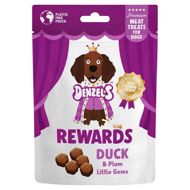 Denzel’s Meaty Rewards Duck & Plum Little Gems Dog Treats, 70g