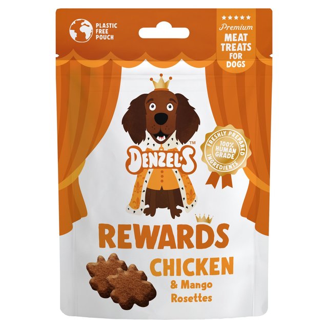 Denzel’s Meaty Rewards Chicken & Mango Rosettes Dog Treats, 70g