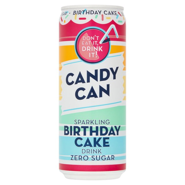 Candy Can Birthday Cake Zero Sugar, 330ml