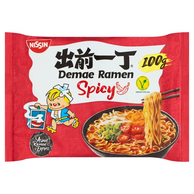 Nissin Demae Ramen Spicy Noodles, 100g