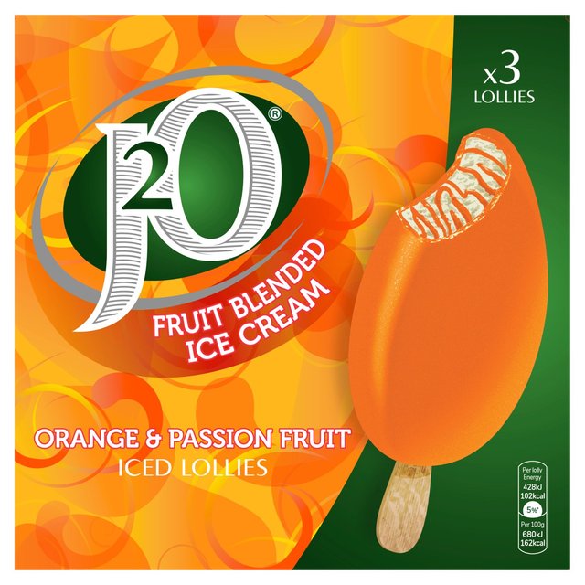 J20 Orange & Passion Fruit Lollies, 3 x 90ml