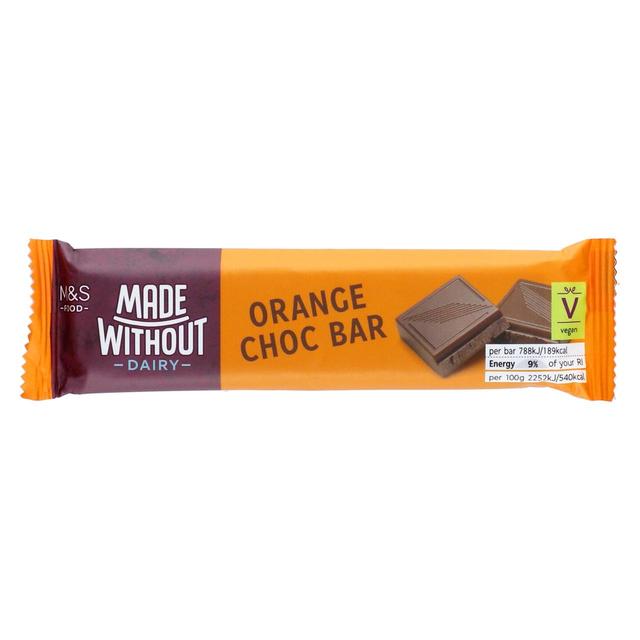 M & S Made Without Dairy Orange Choc Bar, 35g
