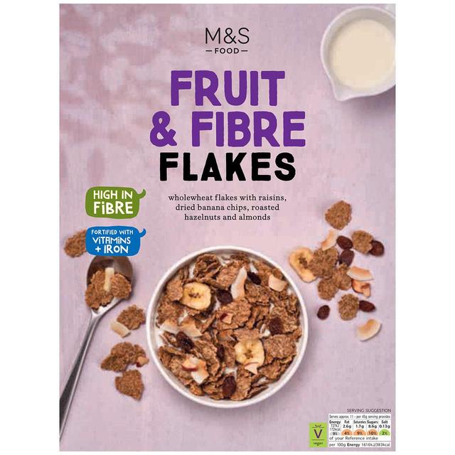 M & S Fruit & Fibre Flakes, 500g
