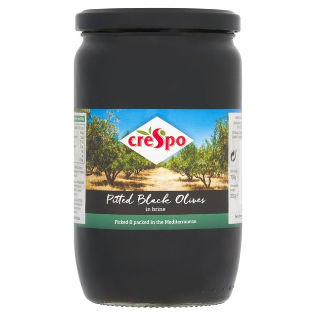 Crespo Pitted Black Olives, 700g