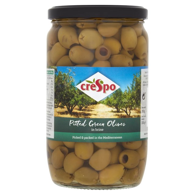 Crespo Pitted Green Olives, 700g