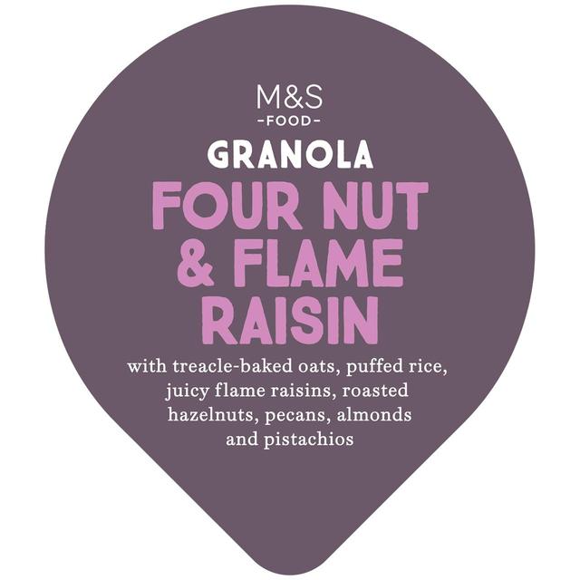 M & S 4 Nut & Flame Raisin Granola Pot, 70g