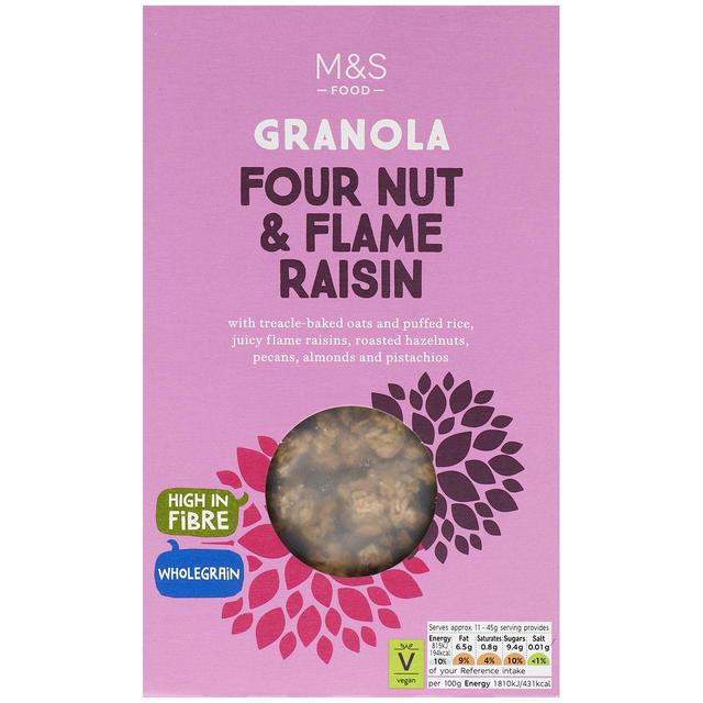 M & S Four Nut & Flame Raisin Granola, 500g