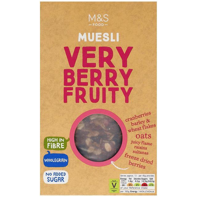 M & S Very Berry Fruity Muesli, 600g