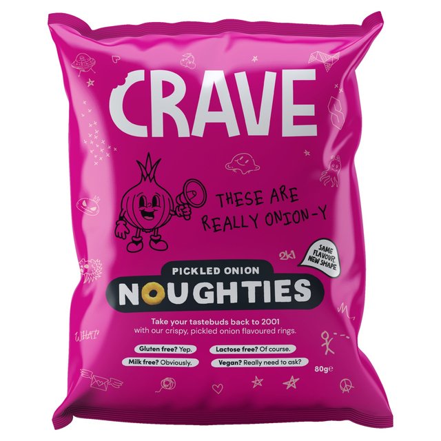 Crave Pickled Onion Noughties, 80g