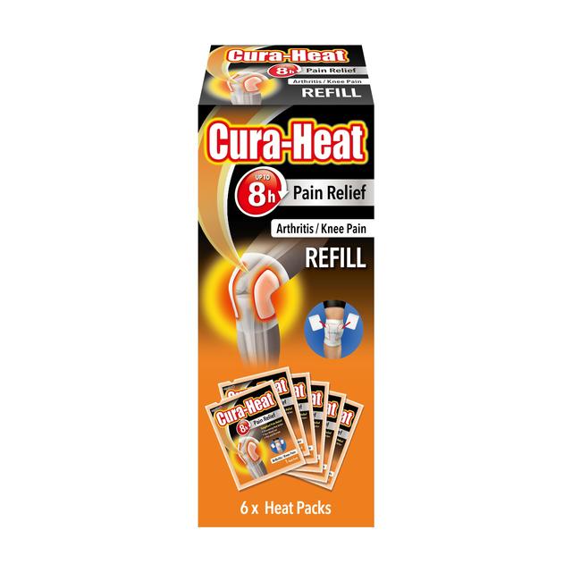 Cura-Heat Arthritis Knee Pain Refill, 6 Per Pack