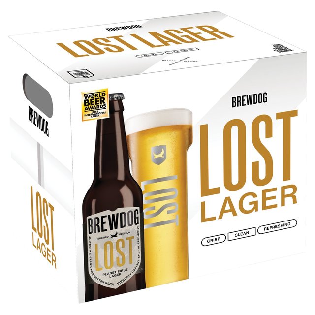 BrewDog Lost Lager Bottles, 12 x 330ml
