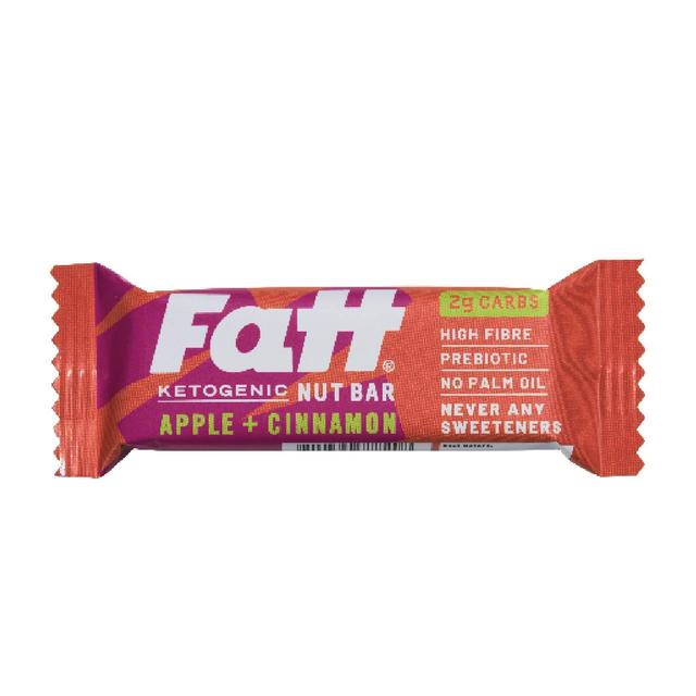 Fatt Apple & Cinnamon Ketogenic Nut Bar, 30g