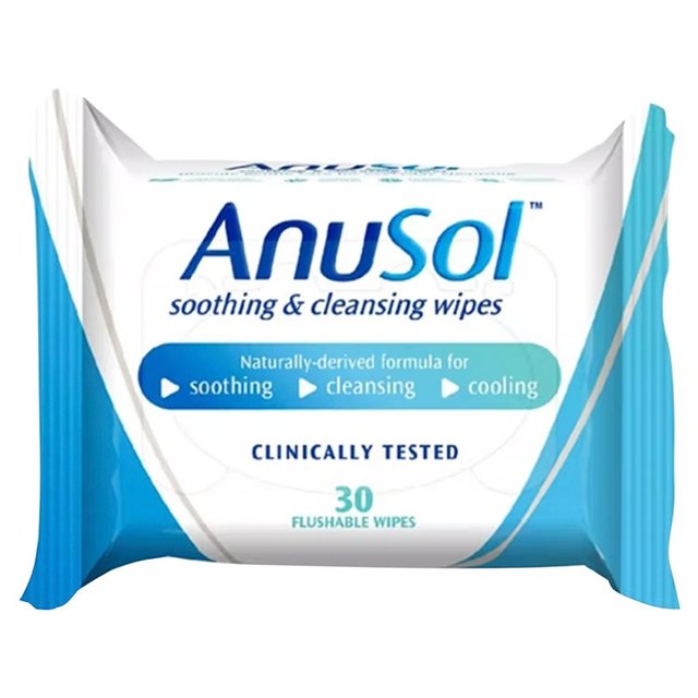 Anusol Soothing & Cleansing Wipes, 30 Per Pack