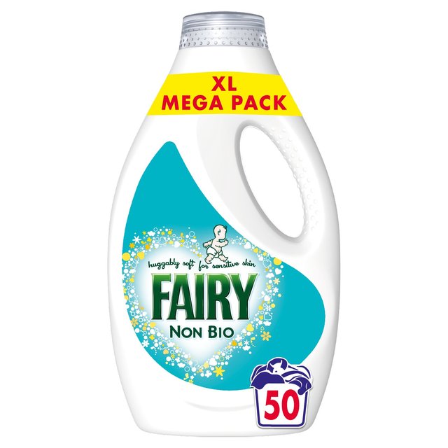 Fairy Non Bio Washing Liquid for Sensitive Skin 51 Washes, 1.79L