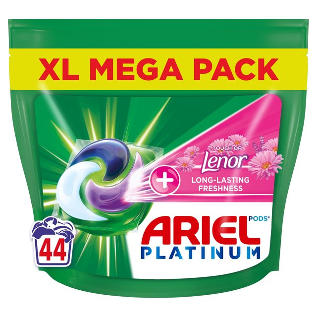 Ariel With Lenor Pods Washing Capsules 44 Washes, 44 Per Pack