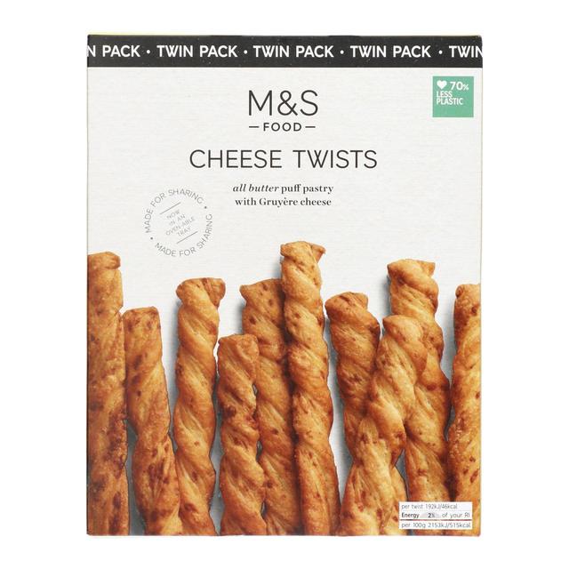 M & S Cheese Twists Twin Pack, 250g