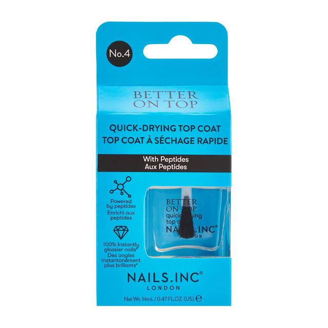 Nails Inc. Better On Top Quick-Drying Top Coat, 14ml