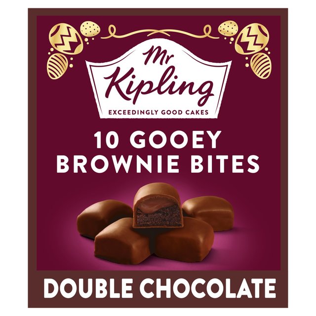 Mr Kipling Signature Double Choc Brownie Bites, 10 Per Pack