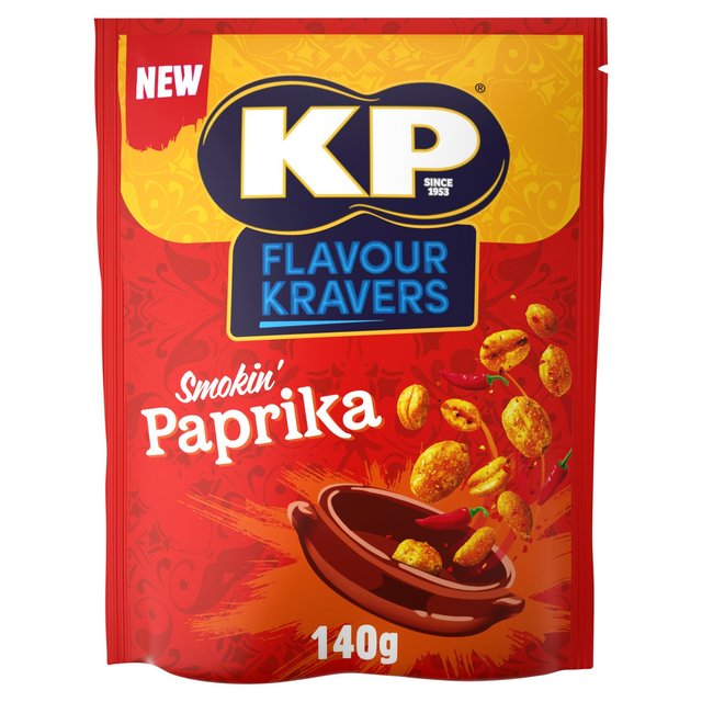 KP Nuts Flavour Kravers Smokin’ Paprika Peanuts, 140g