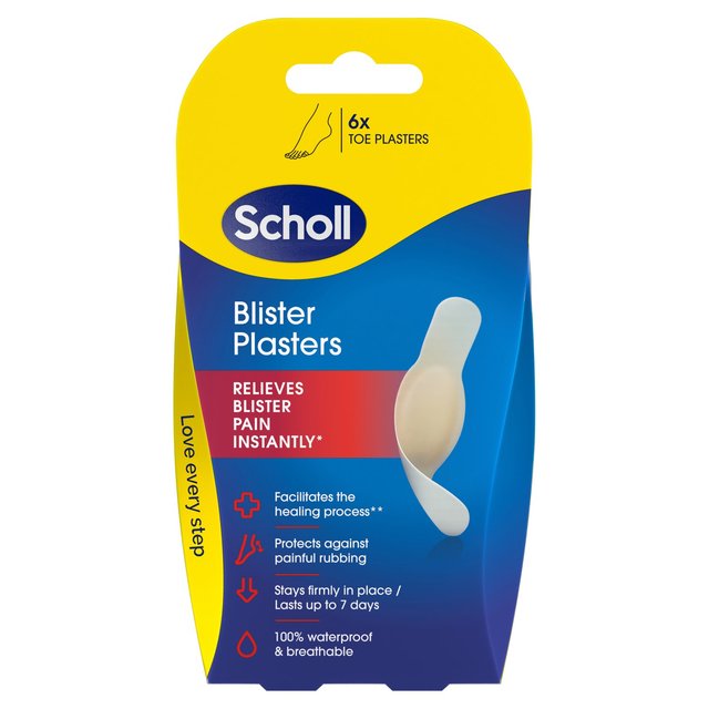 Scholl Toe Blister Plasters, 6 Per Pack