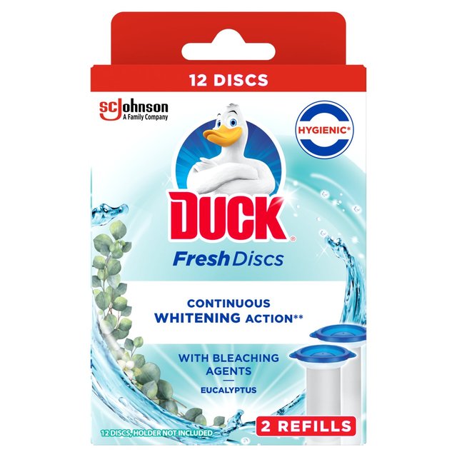 Duck Toilet Bleaching Fresh Discs Duo Refills Eucalyptus, 2 x 36ml