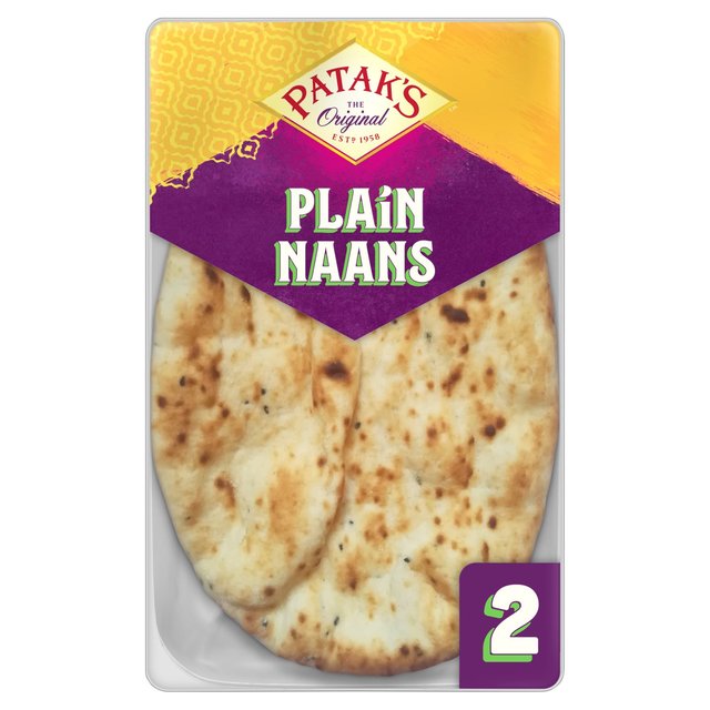 Patak’s Plain Naan Breads, 2 Per Pack