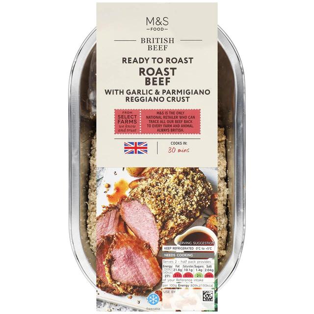 M & S Ready to Roast Beef, 560g