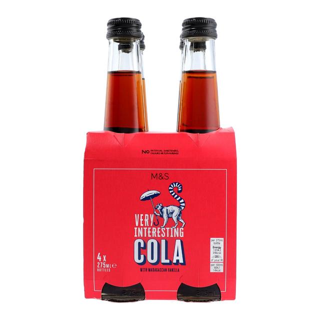 M & S Very Interesting Cola With Madagascan Vanilla, 4 x 275ml