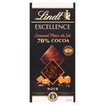 Lindt Excellence Caramel and Sea Salt 70% Dark Chocolate Bar