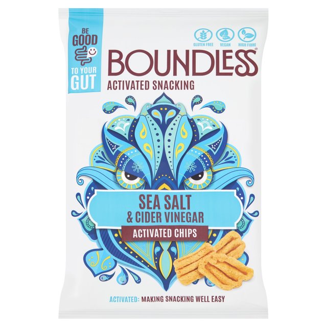 Boundless, Sea Salt and Cider Vinegar Chips, Sharing Bag, 80g