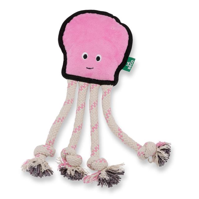 Beco Rough & Tough Recycled Dog Toy Octopus