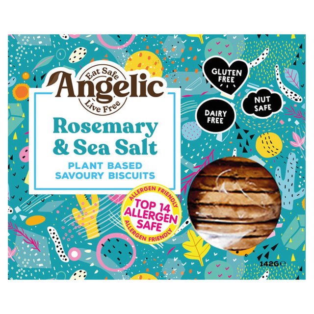 Angelic Free From Rosemary & Sea Salt Savoury Biscuits, 150g