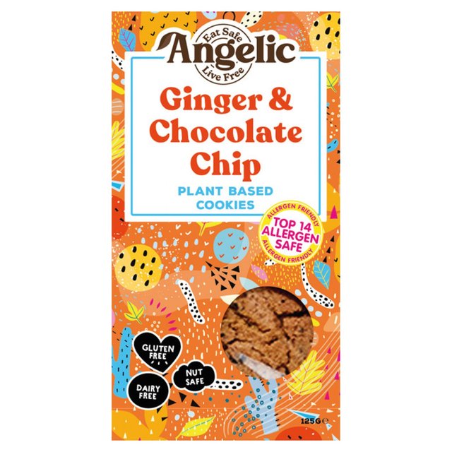 Angelic Free From Ginger & Chocolate Cookies, 125g