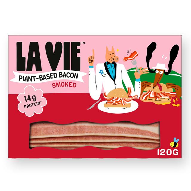La Vie Plant-based Smoked Bacon Rashers, Vegan, 120g