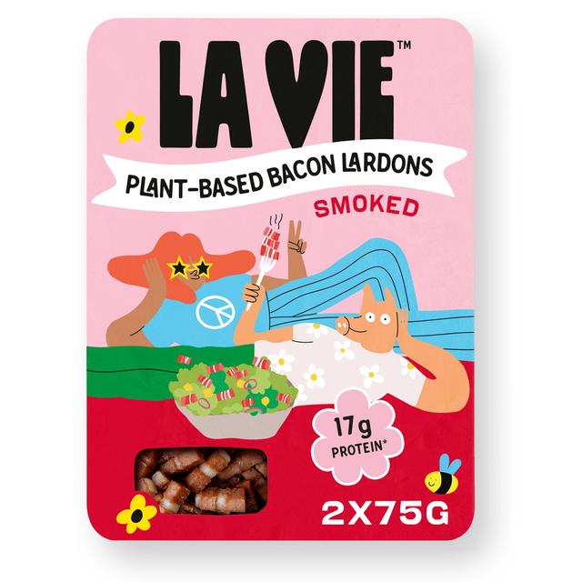 La Vie Plant-based Smoked Bacon Lardons, Vegan, 150g