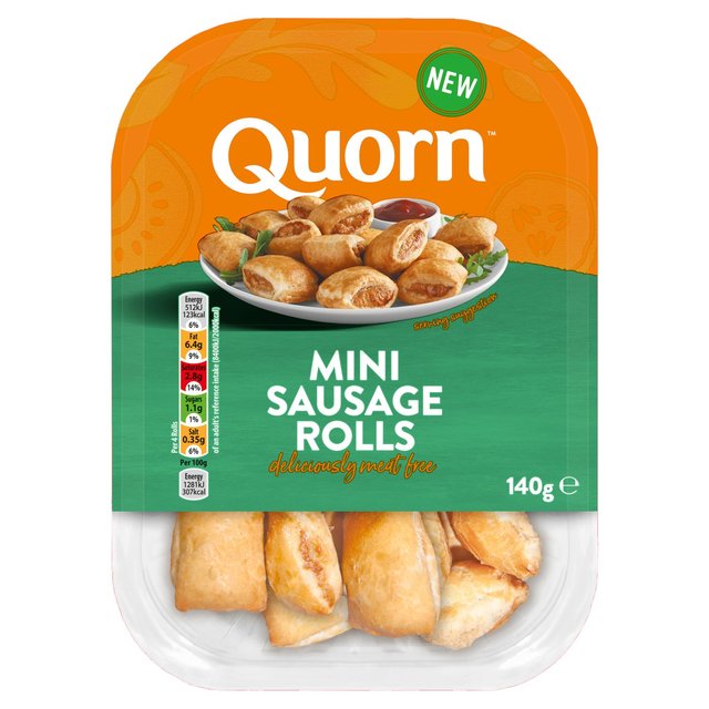 Quorn Vegetarian Mini Sausage Rolls, 140g