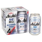 Asahi Super Dry 0% Alcohol Free Beer Lager Cans