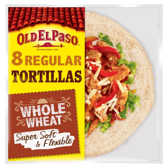 Old El Paso Wholewheat Flour Tortilla Wraps, 8 Per Pack