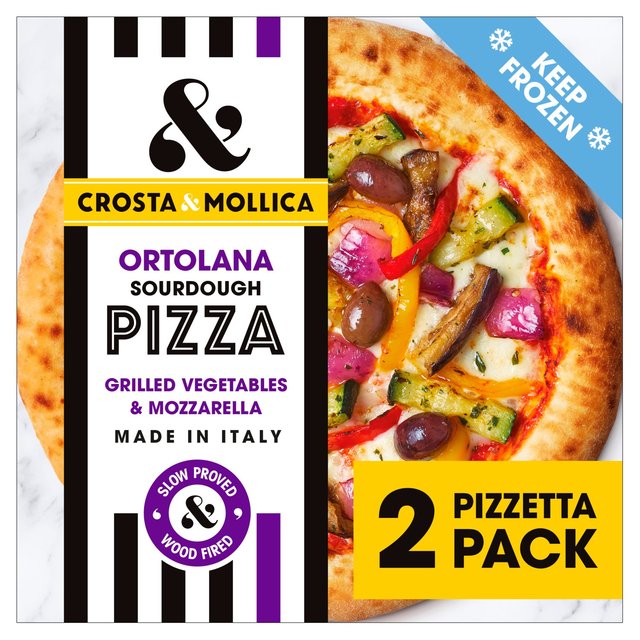 Crosta & Mollica Ortolana Pizzetta 2 Mini Sourdough Pizzas, 2 x 276g