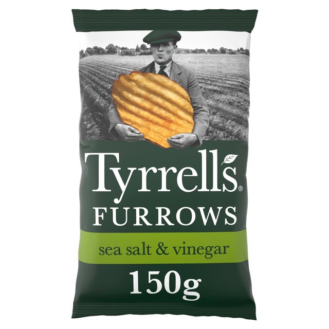 Tyrrells Sea Salt & Vinegar Sharing Crisps, 150g