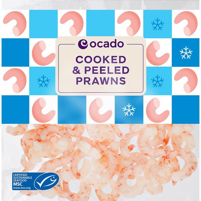 Ocado MSC Frozen Cooked & Peeled Coldwater Prawns, 250g