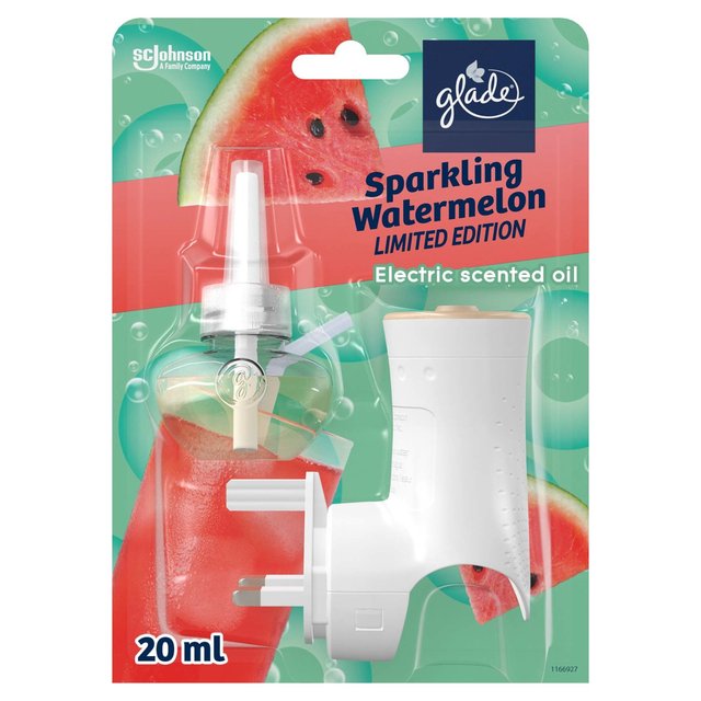 Glade Plug In Holder & Refill, Electric Scented Oil, Sparkling Watermelon, 20ml