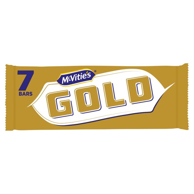 McVitie’s Gold Caramel Flavour Biscuit Bars Multipack, 7 Per Pack