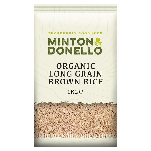 Mintons Good Food Organic Long Grain Brown Rice, 1kg