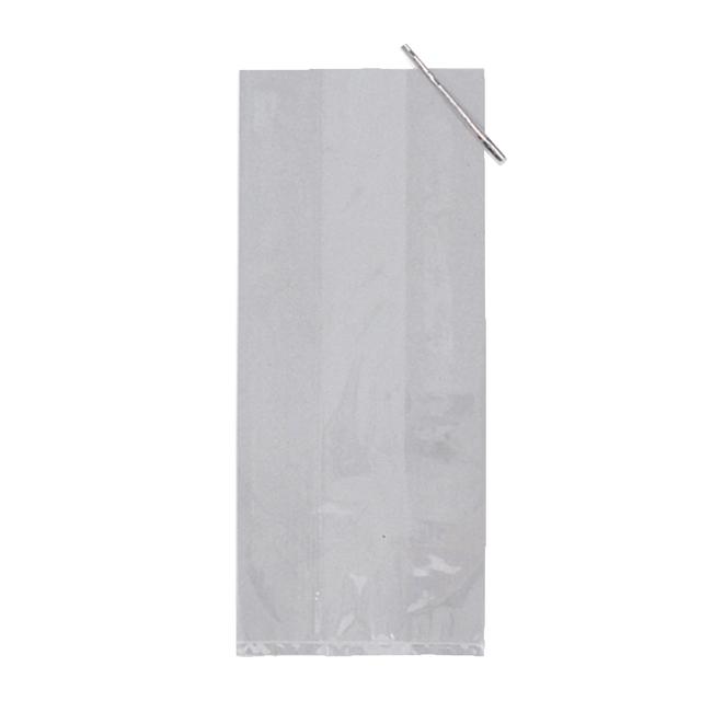 Creative Party Cellophane Basket Bags, Clear, 6 Per Pack