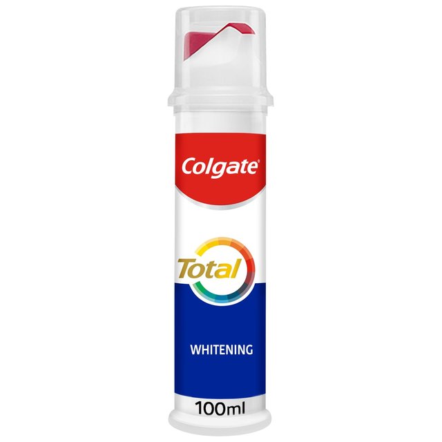 Colgate Total Whitening Toothpaste Pump, 100ml