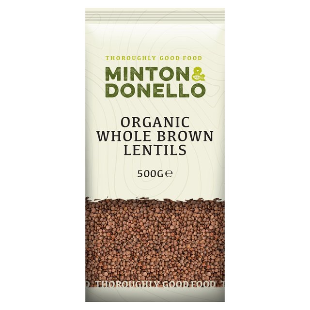 Mintons Good Food Organic Whole Brown Lentils, 500g