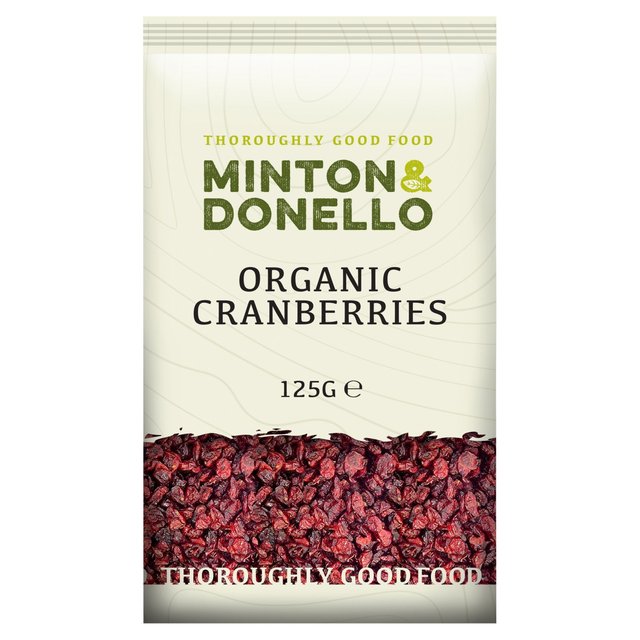 Mintons Good Food Organic Cranberries, 125g